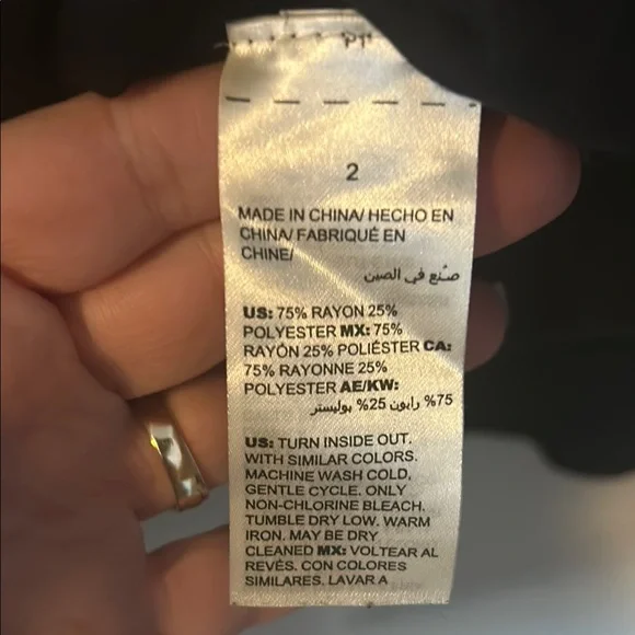 Chico’s Black Crew Neck Long Sleeve Sweater. - Picture 4 of 5